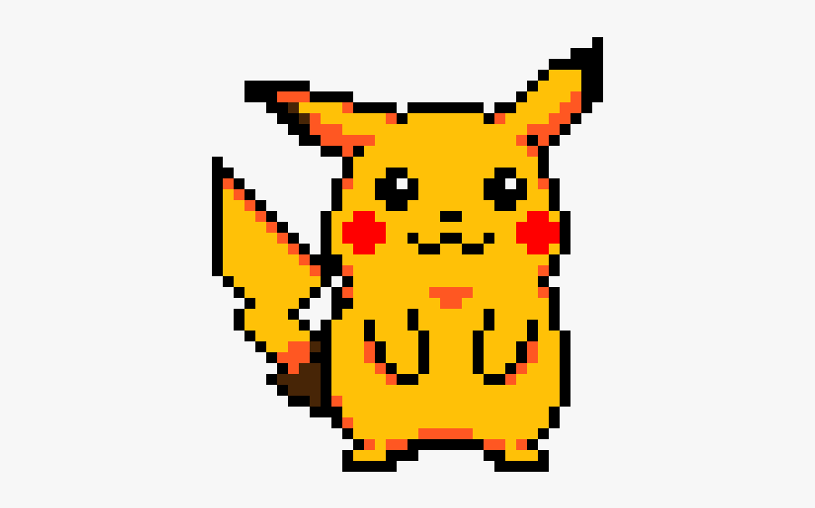 Easy Pikachu Pixel Art Grid