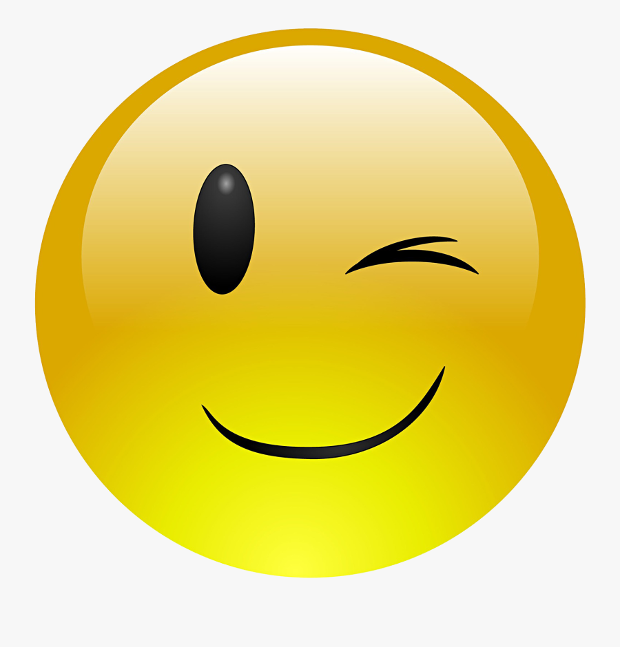 Winking Emoticon Png Clip Art Emoticon Winking Emoji Excited Emoji
