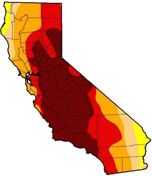 Download Ca Drought Map 2019 ClipartKey
