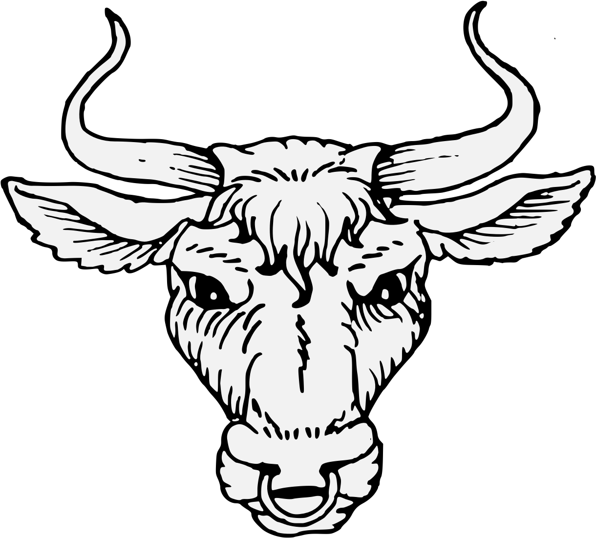 Download Transparent Bull Horns Png Bull In Heraldry ClipartKey