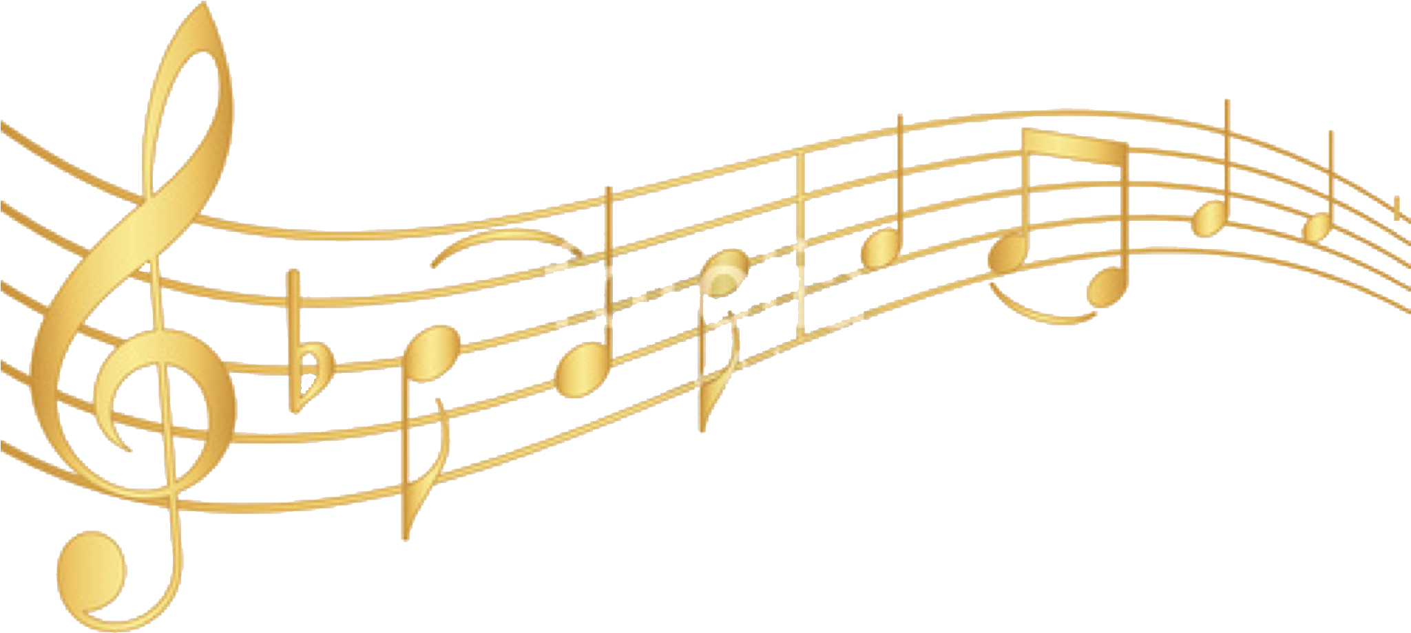 Download Music Staff Gold Music Notes Png Clipartkey