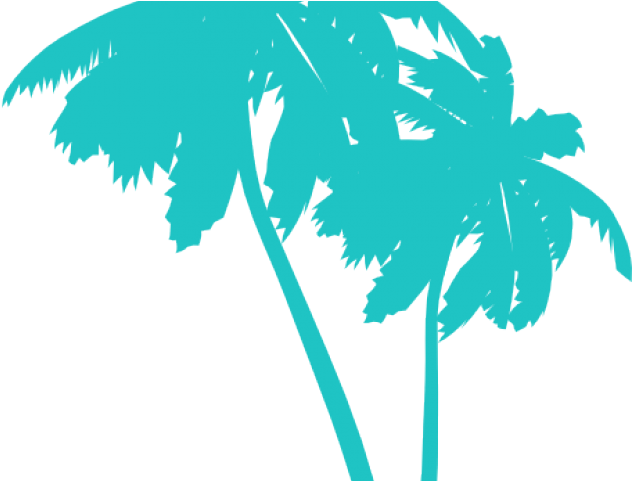 Download Palm Tree Clip - Palm Tree Black Clipart - ClipartKey