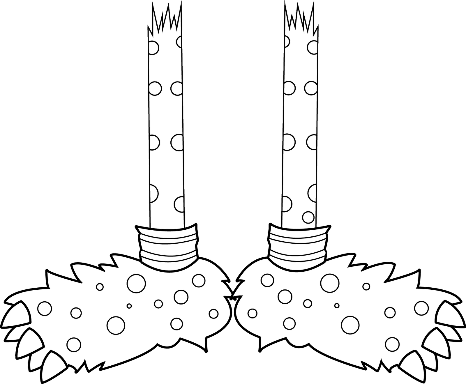 Download Monster Hands And Feet Template ClipartKey