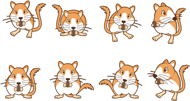Download Cute Cliparts Gerbils - Cartoon - ClipartKey