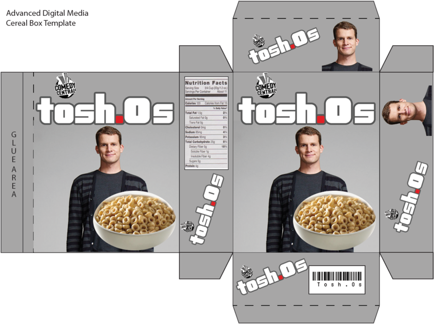 Download Tosh O S Cereal Box Net Template ClipartKey