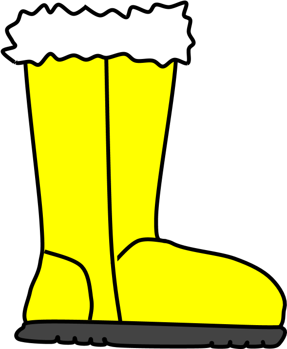 Download Boots, Fur, Snow, Rain, Yellow Boots Clip Art Png ClipartKey