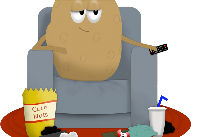 Download Transparent Cartoon Couch Png Couch Potato Png ClipartKey