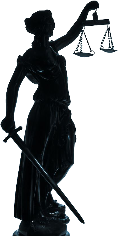 Download Transparent Lady Justice Png - Statue Of Justice Silhouette