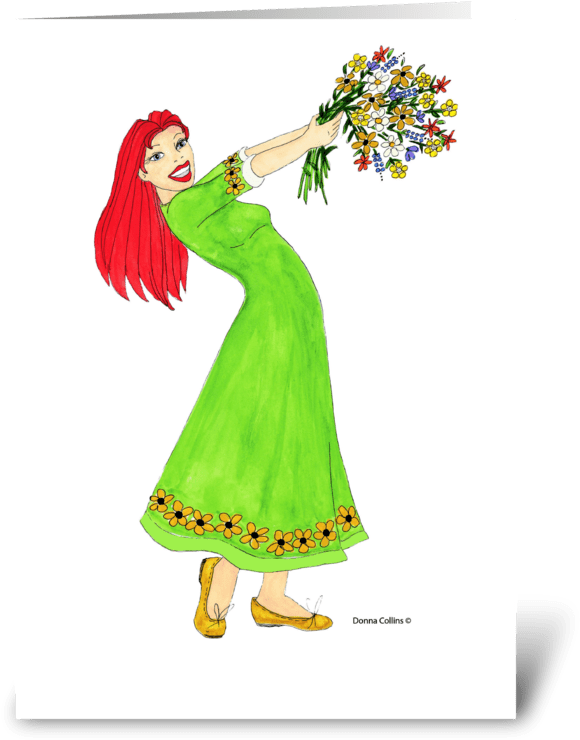 Download Thank You Bouquet Greeting Card - Illustration - ClipartKey