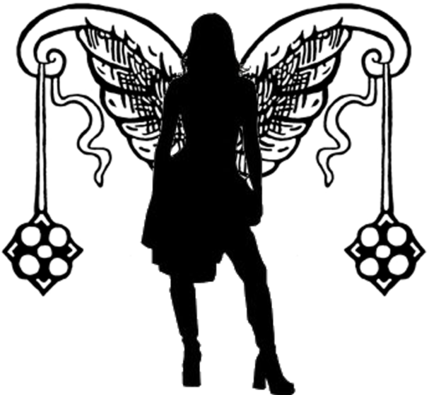 Download Silhouette Female Angel Clip Art - Silhouette - ClipartKey