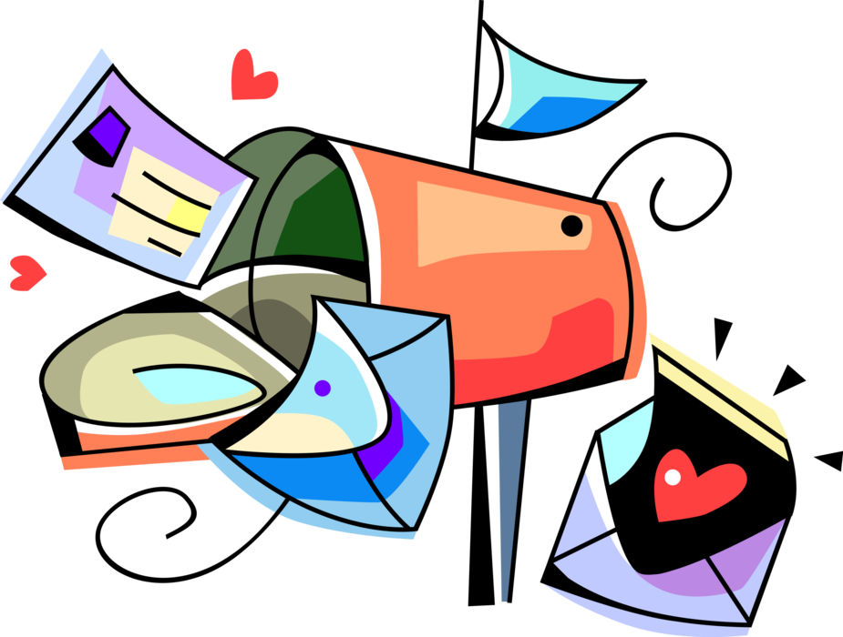 Download Vector Illustration Of Letter Box Or Mailbox Receptacle