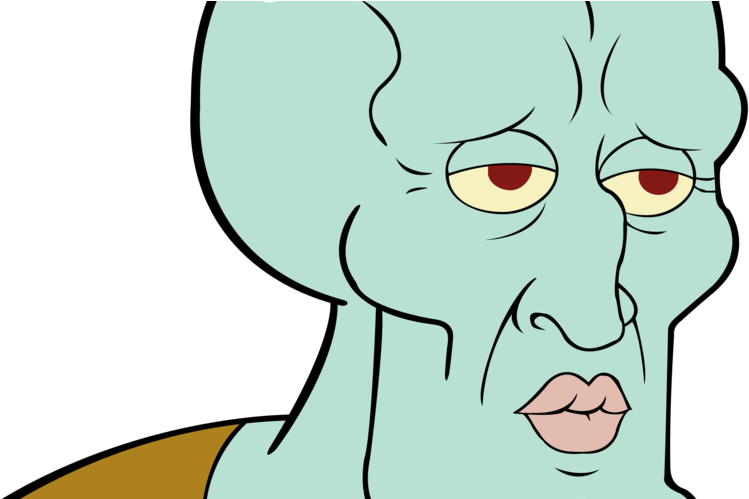 Download Handsome Squidward Transparent Background - Handsome Squidward ...