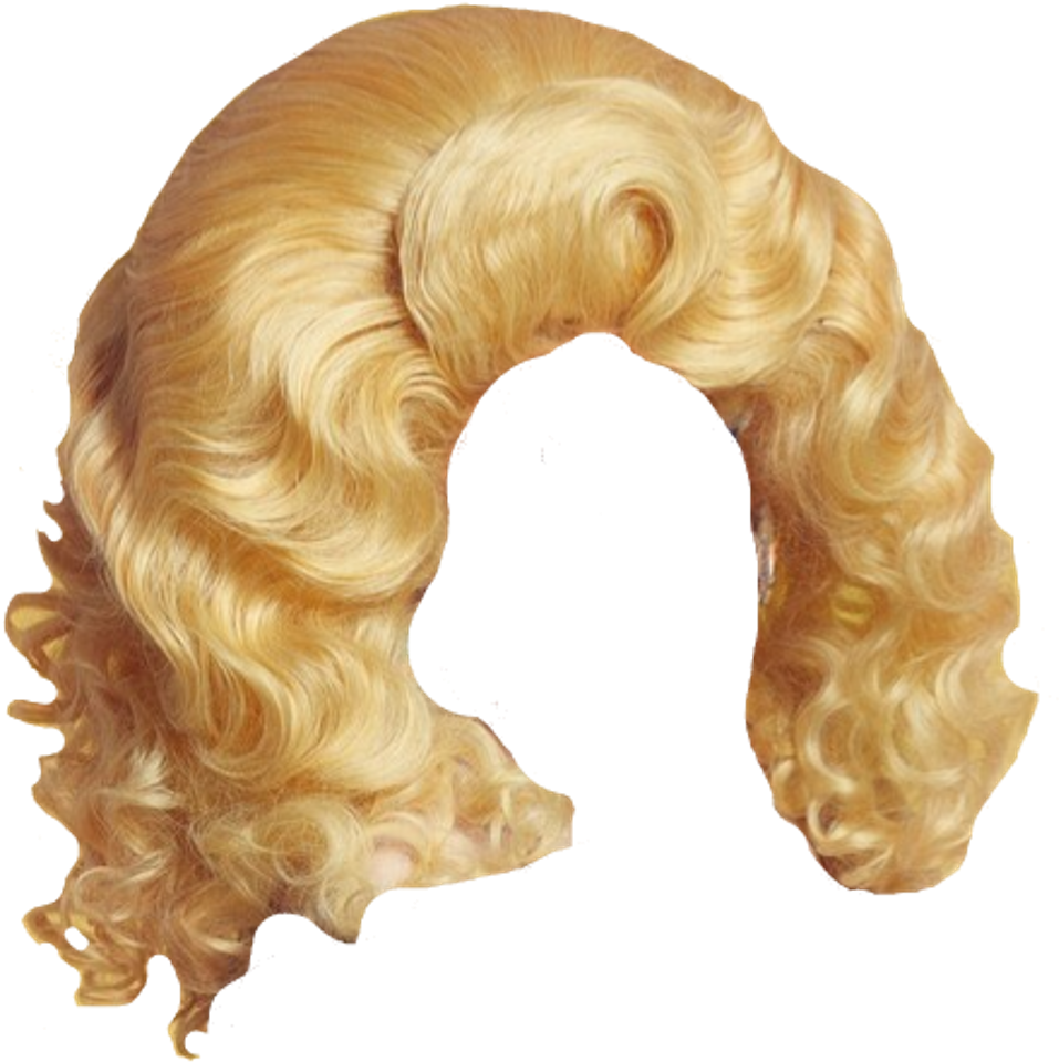 Download Transparent Long Hair Wig Png Drag Wig Transparent Background ClipartKey
