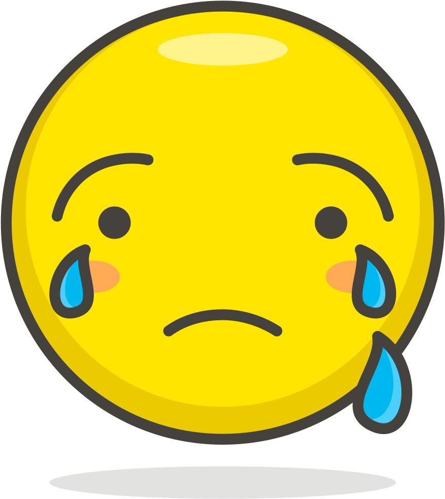 Download Transparent Cry Face Png - Crying Smiley - ClipartKey