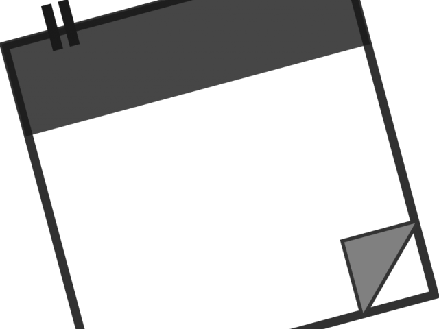 Download Png Transparent Calendar Clip Art Black And White Png - ClipartKey