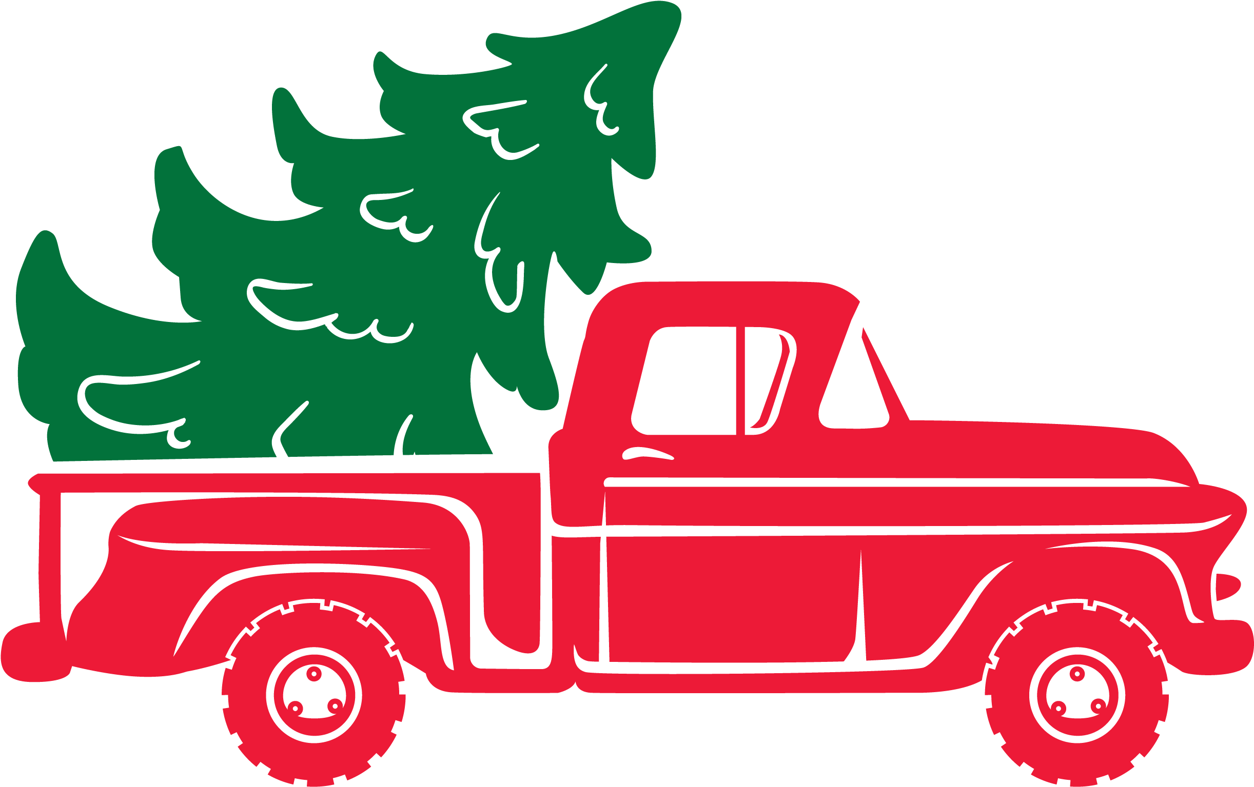 Download Clip Art Christmas Tree Truck Svg  Christmas Day  ClipartKey
