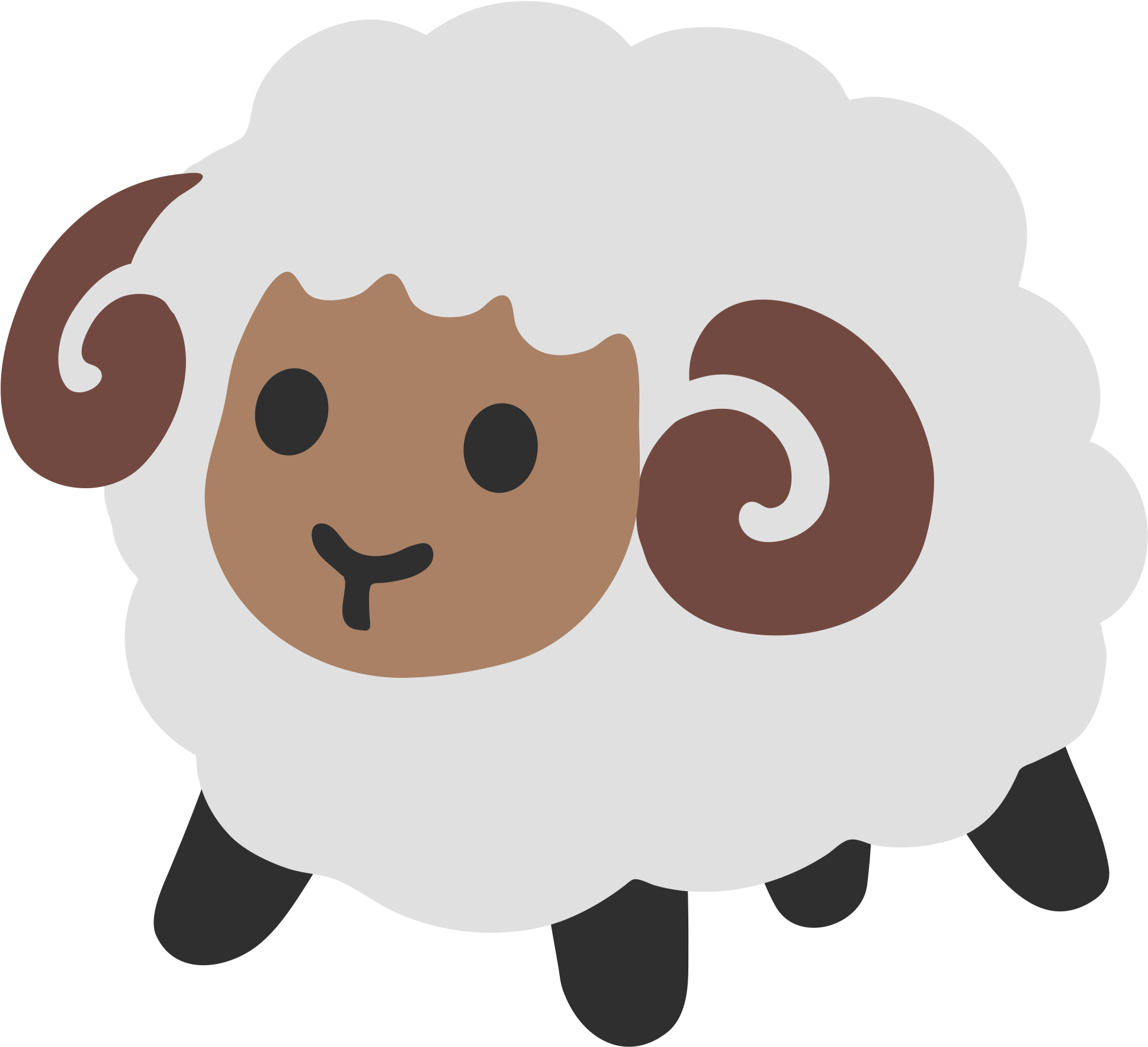 Download Sheep Emoji Png Ram Emoji ClipartKey