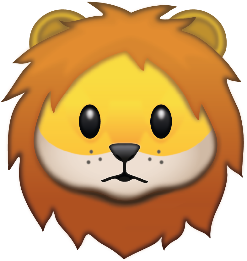 Download Lion Emoji ClipartKey