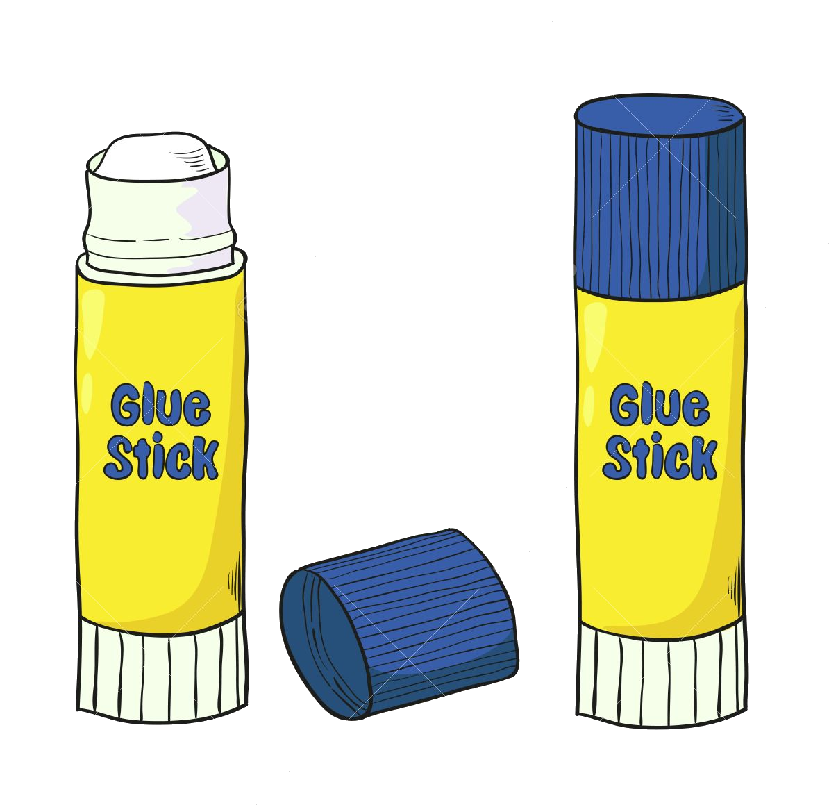Download Glue Stick Sticks Clipart Transparent Png - Glue Stick Cartoon