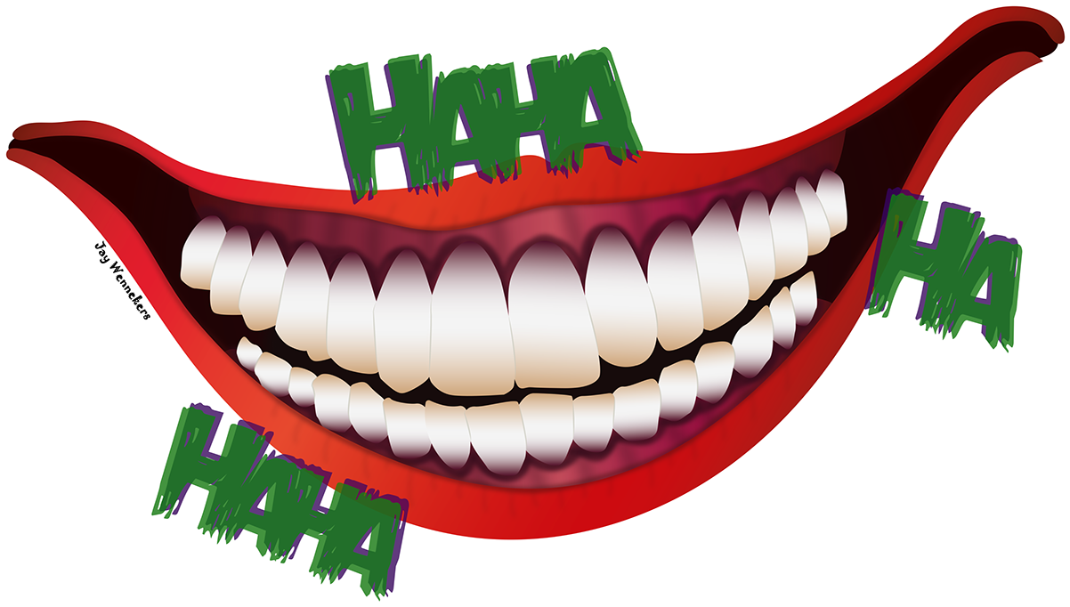 Download Transparent Joker Hahaha Png Lips Joker Smile Png ClipartKey