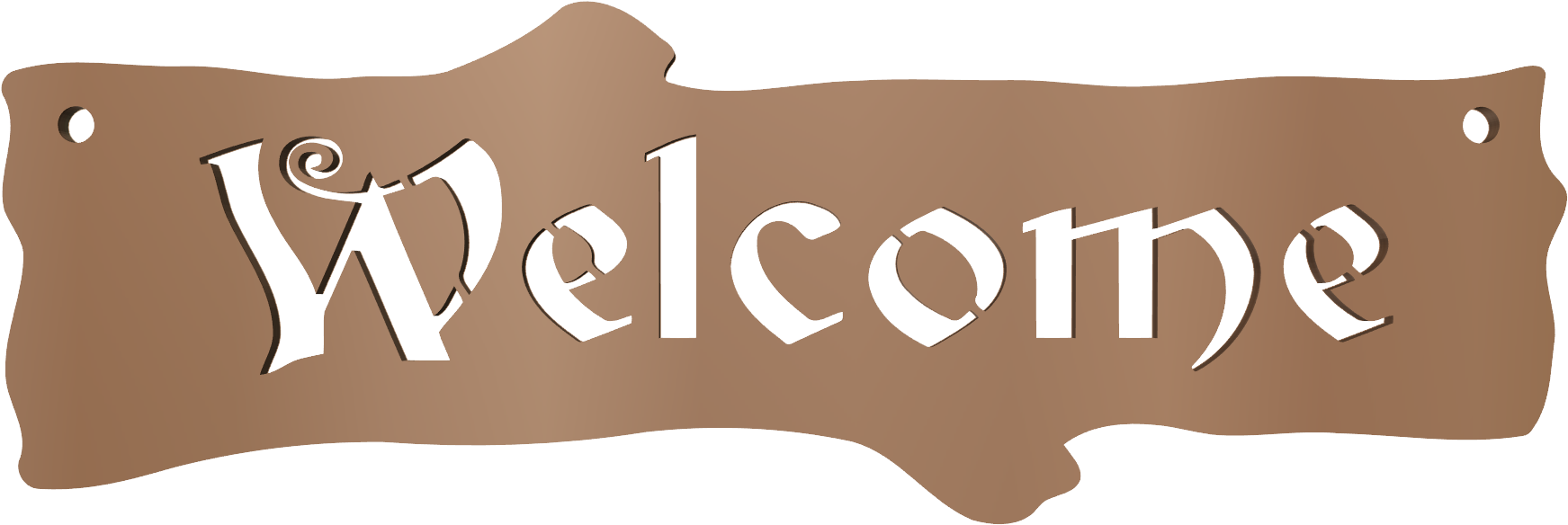Download Transparent Welcome Sign - ClipartKey