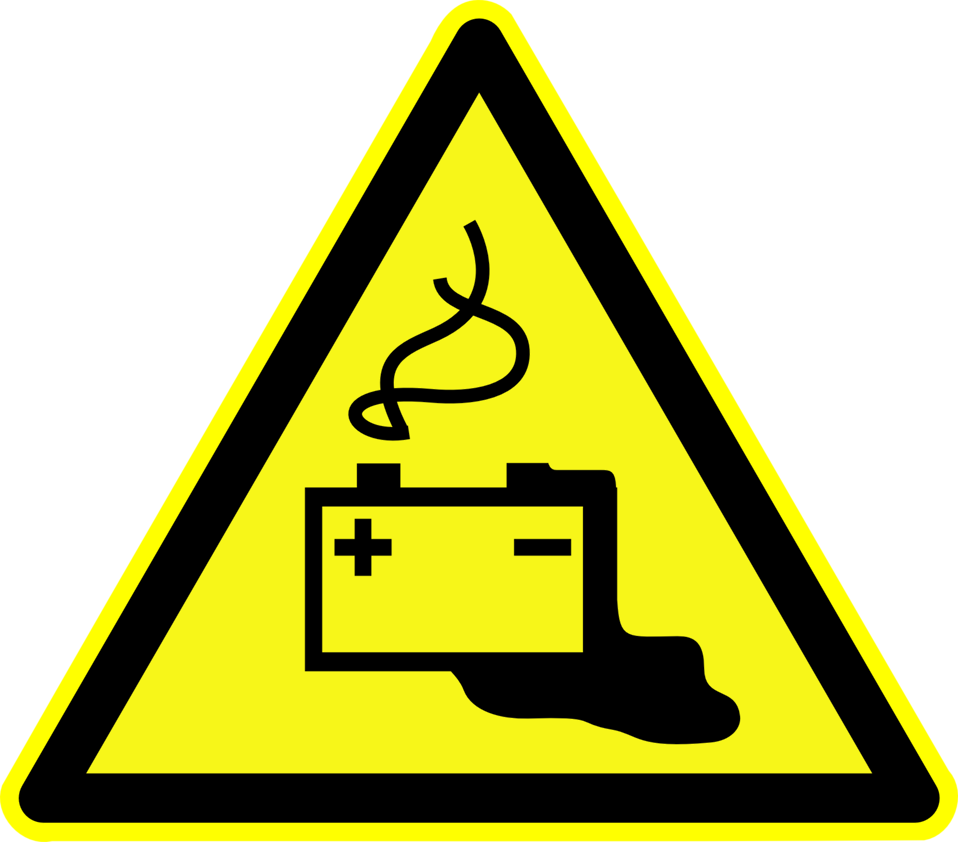 Download Battery Acid Spill Kit Sign ClipartKey