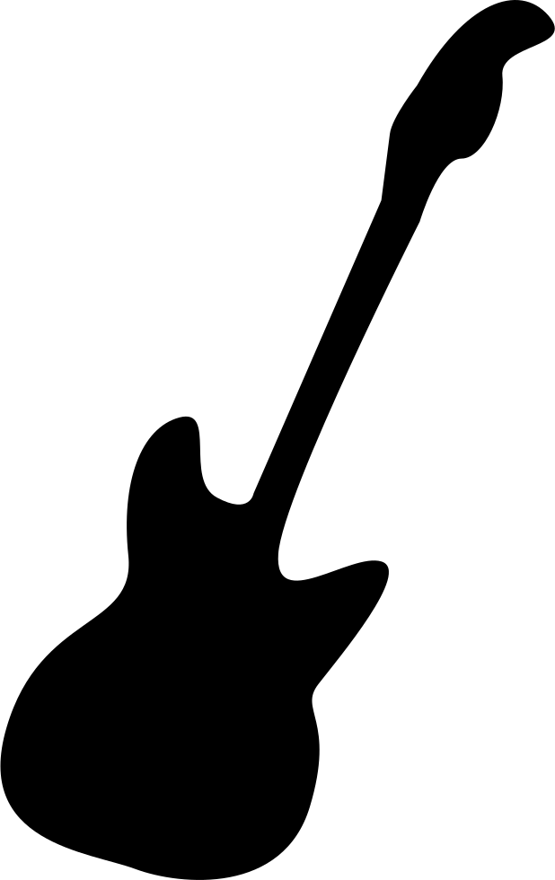 Download Electric Bass Guitar Silhouette - Bass Transparent Background