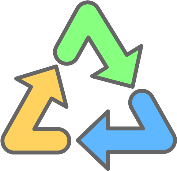 Download Reduce Reuse Recycle Symbol Png - ClipartKey