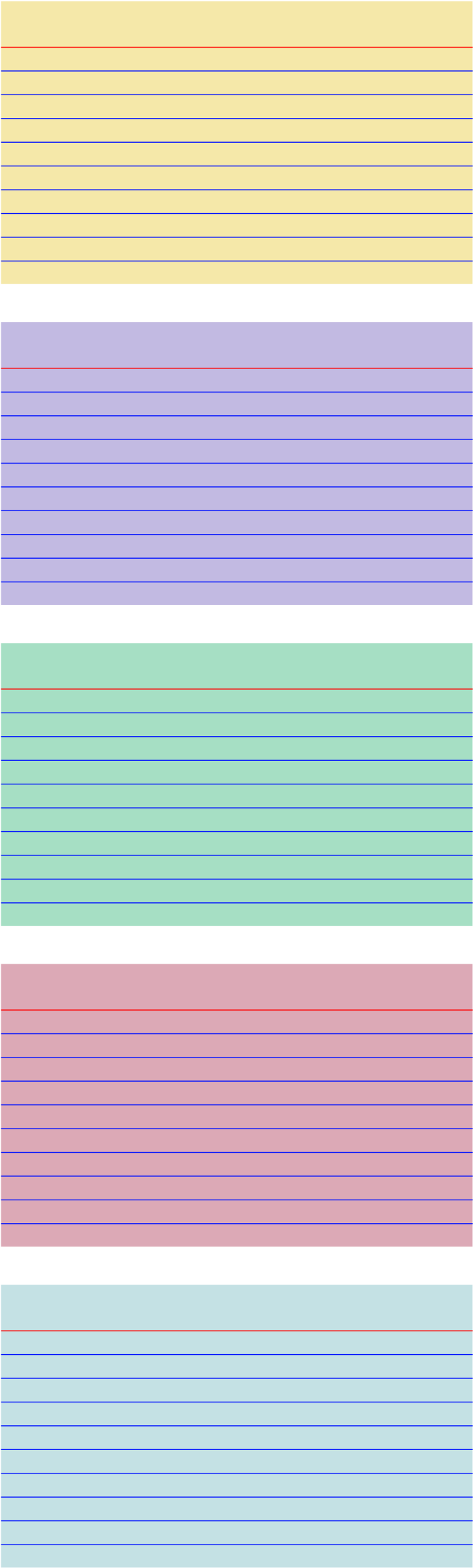 Download Clip Art Note Card Clipart Colored Index Card Template