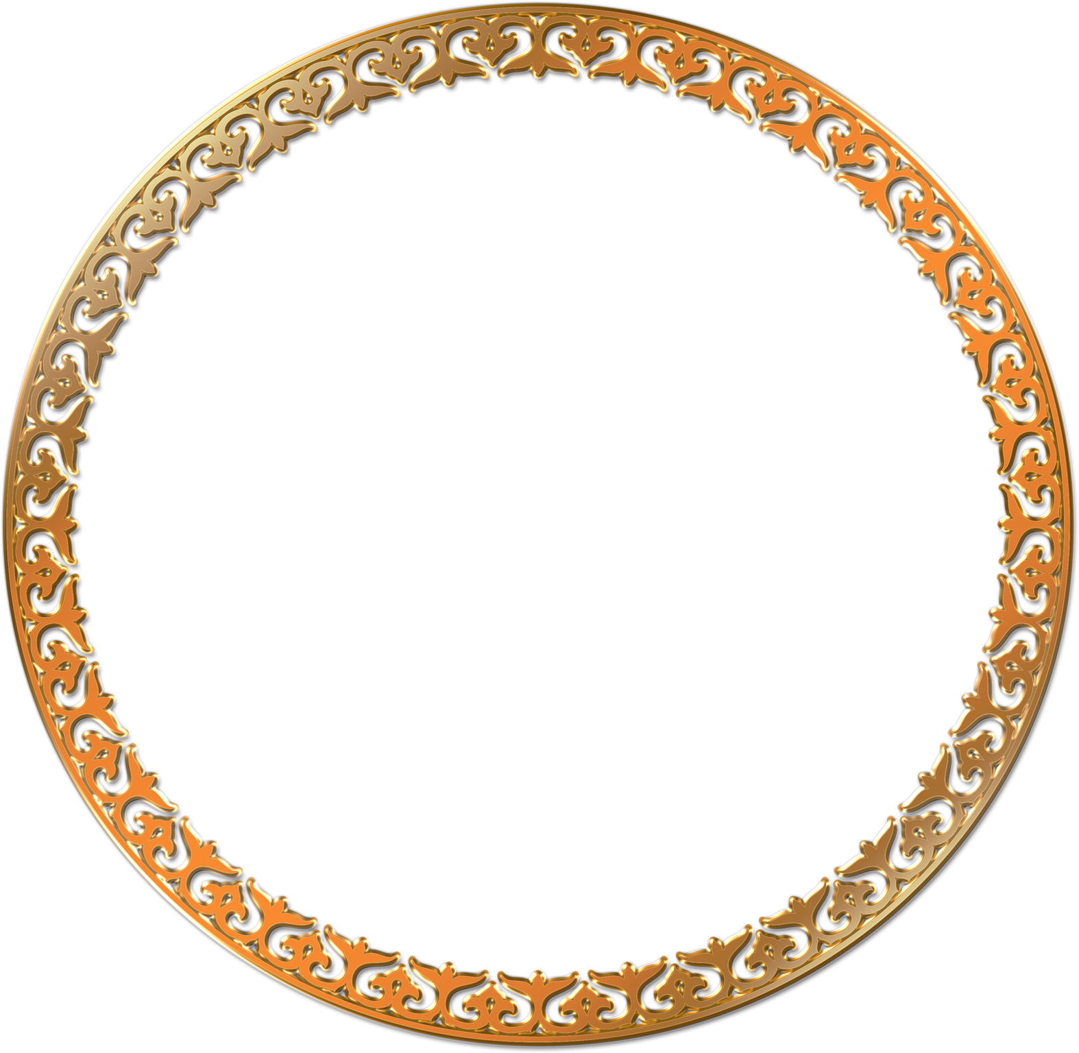 Download Round Photo Frame Png Transparent Image Circle Gold Transparent Background ClipartKey