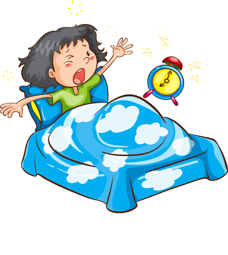 Download Wake Up At 6am Cartoon Clipart Png Awake Asleep.