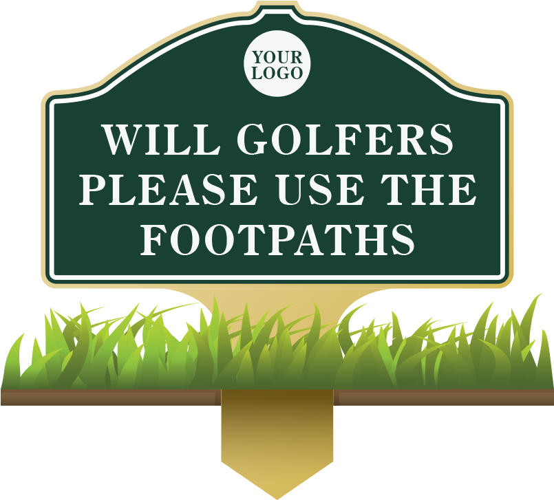 Download Information & Etiquette Sign Golf Out Of Bounds Sign