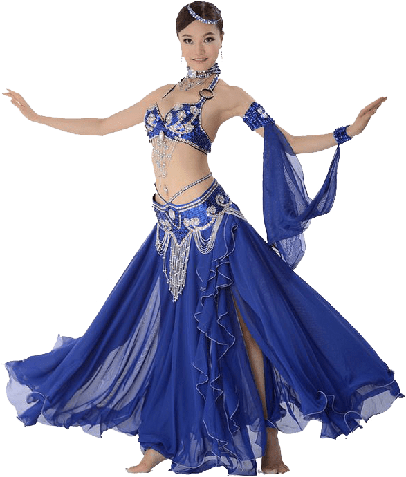 Download Belly Dancing Blue Belly Dancing Outfit ClipartKey