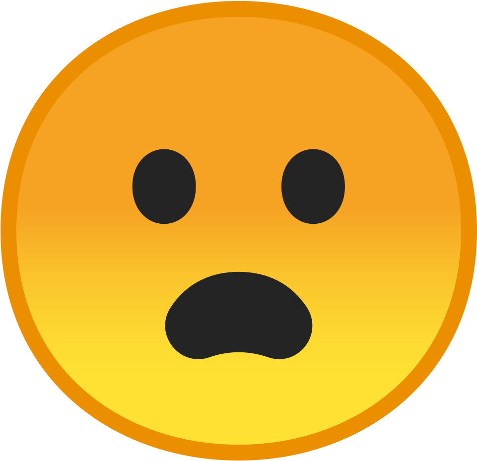 Download Frowning Face With Open Mouth Icon - Discord Open Mouth Emoji ...