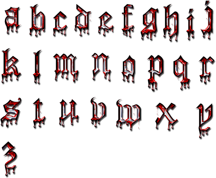 Download Clip Art Gothic Capital Letters - Small Letter Gothic Fonts ...