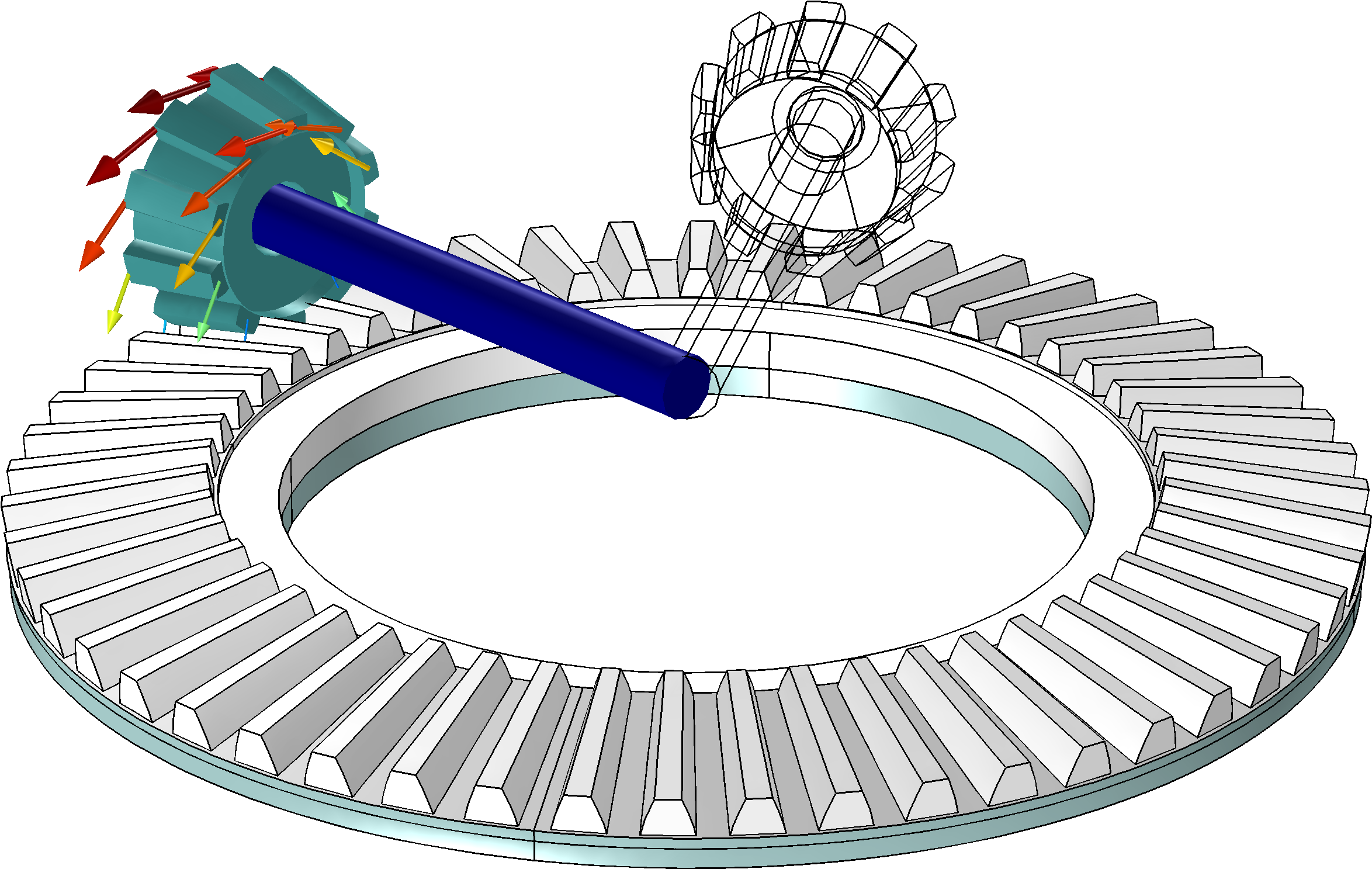 Download The Motion Of A Bevel Gear When An Incremental Rotation ...