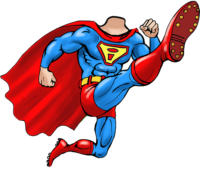 Download Superhero Body Png - Caricature Body Without Head - ClipartKey