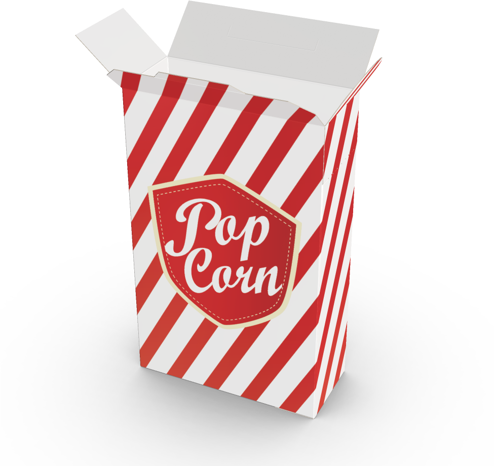 Download Transparent Popcorn Bucket Png Paper Bag ClipartKey