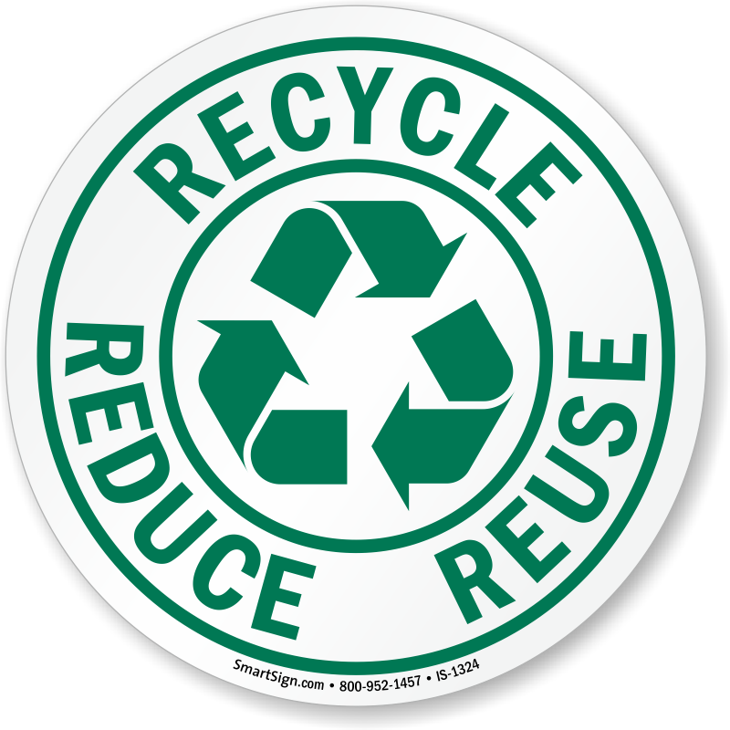 Download Recycle Reduce Reuse Iso Circle Sign - Reduce Reuse Recycle ...