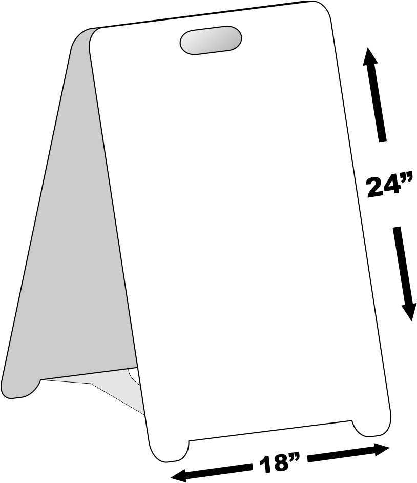 Download Blank Sandwich Board Signs ClipartKey