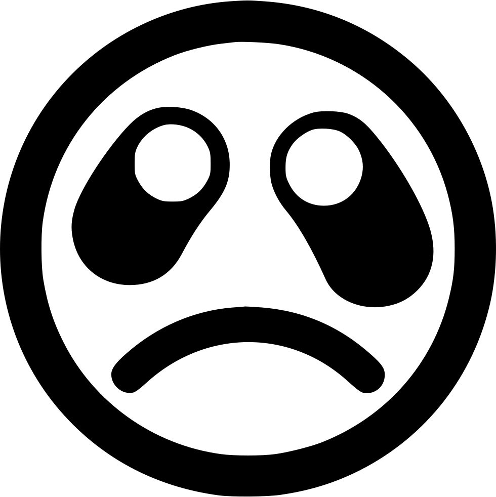 Download Crying Sad Emoticon - Quote Icon Png Free - ClipartKey