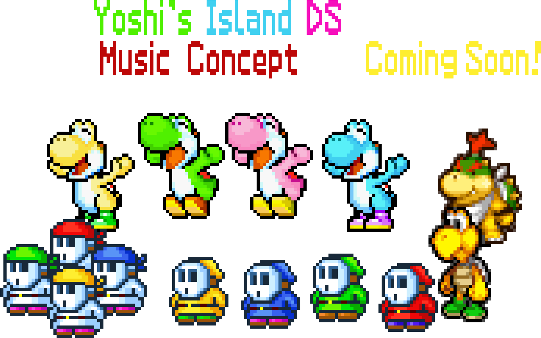 Download Yoshis Island Ds Pixel ClipartKey