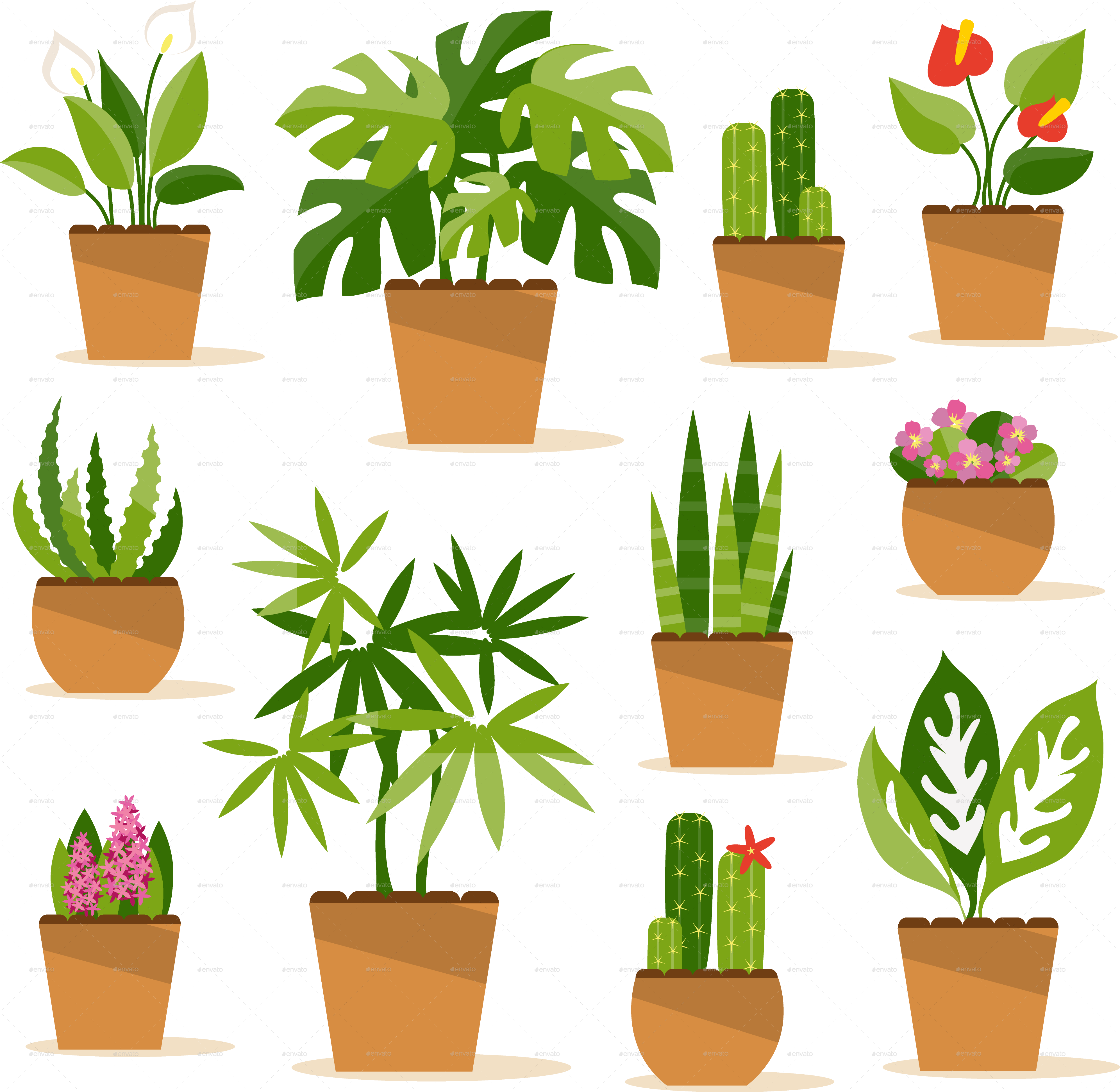 Download Potted Plants Clipart Transparent Background vrogue.co