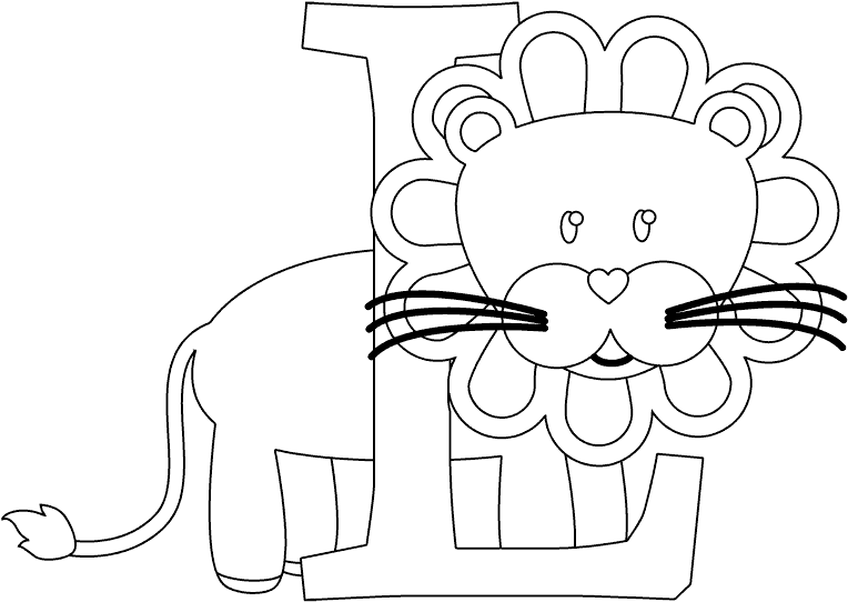 Download Clip Art Coloring Page Com - L Is For Lion Coloring Pages