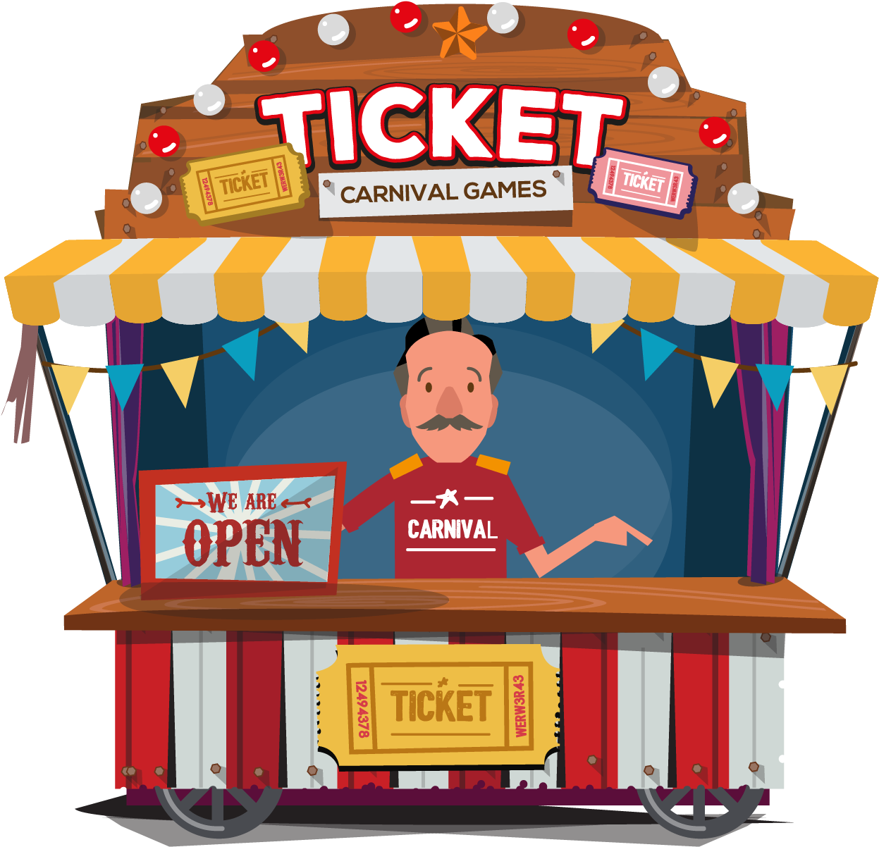 Download Carnival Games Booth Clipart - ClipartKey
