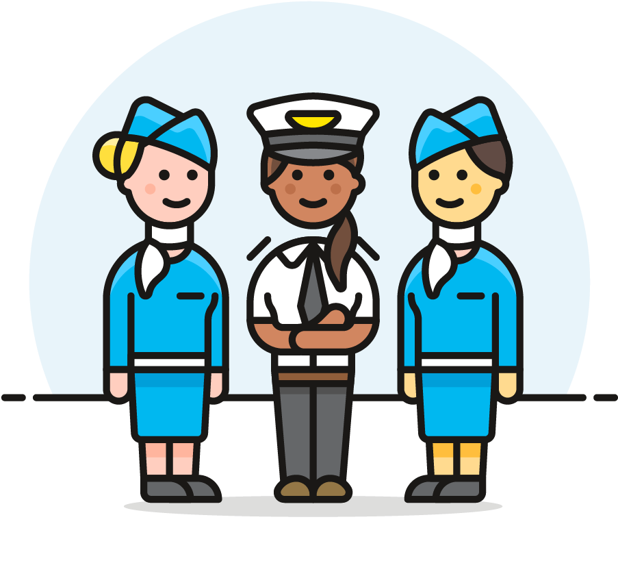 Download Cabin Crew Icon Transparent , Transparent Cartoons Cabin