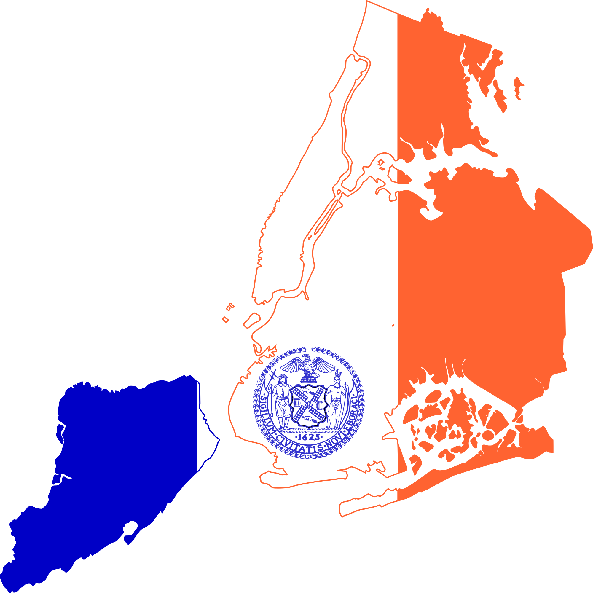 Download Clipart Transparent Library File Flag Of New New York Flag
