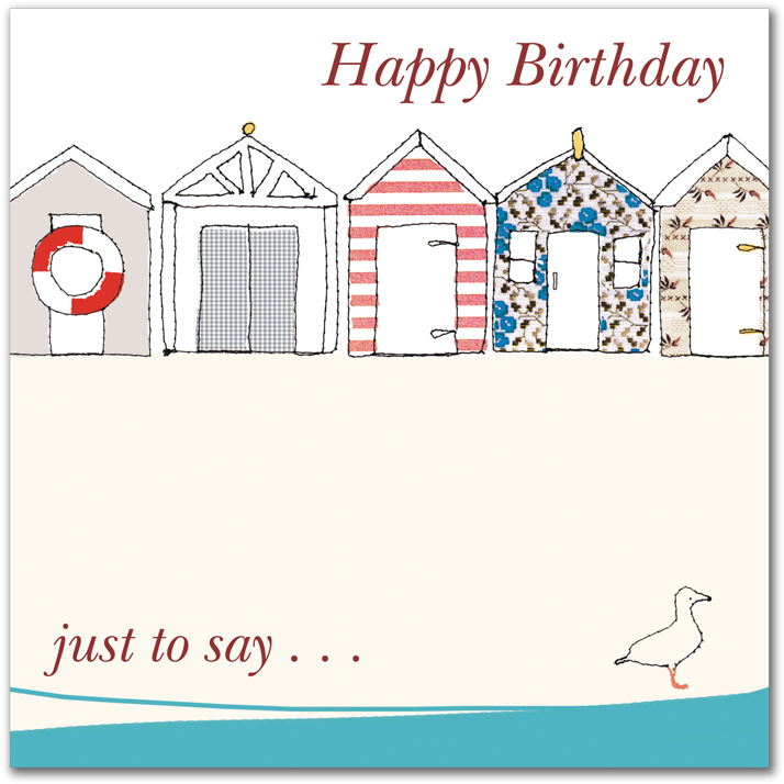Download Clip Art Happy Beach Birthday - Happy Birthday Beach Hut