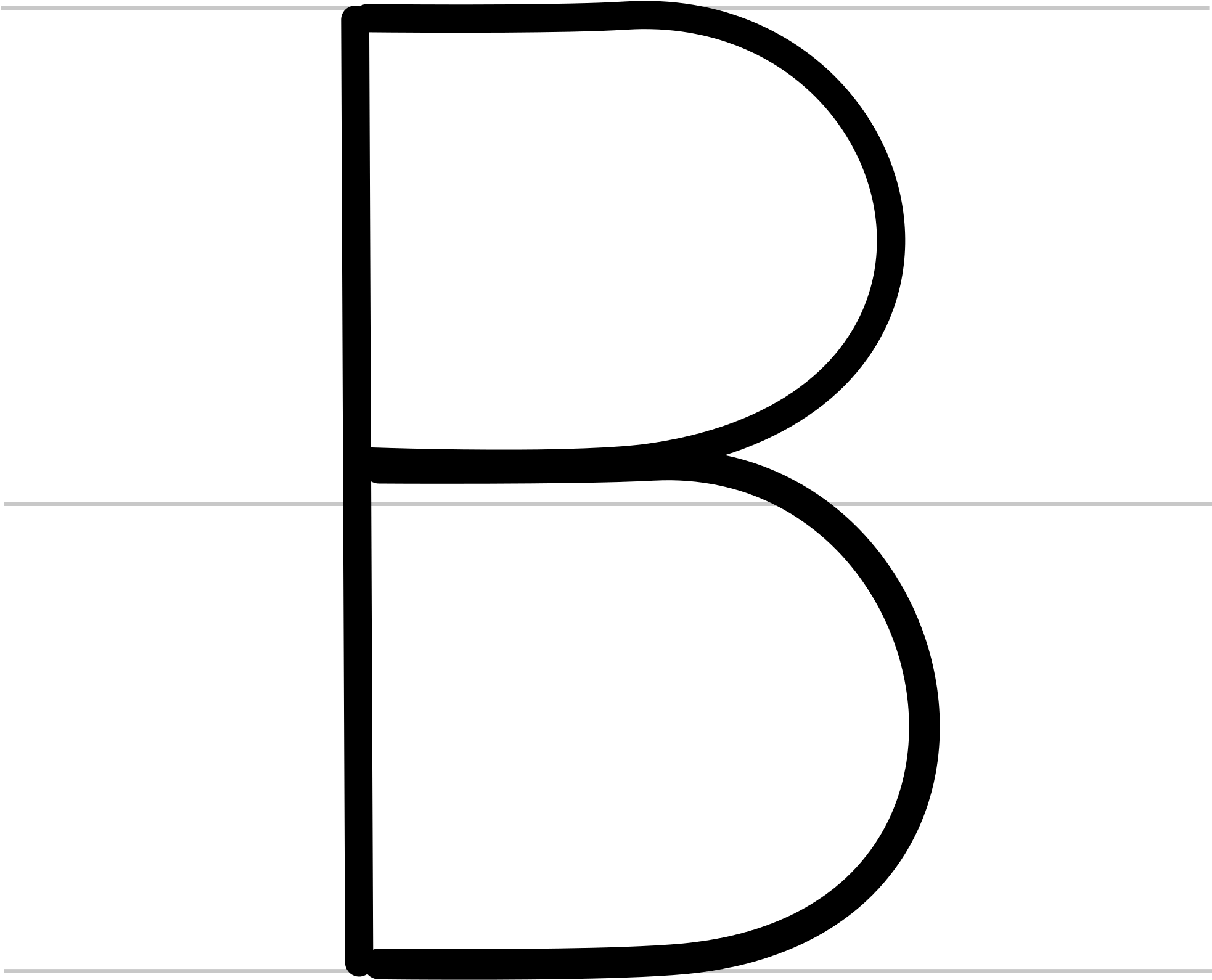 Download Animated Letter B - Line Art - ClipartKey