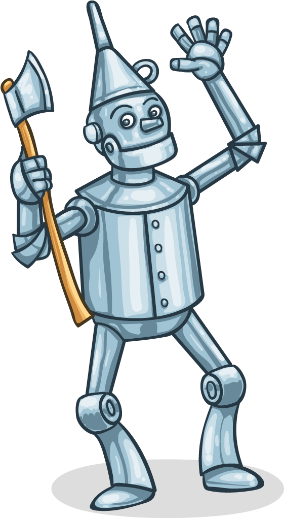 Download Tin Man Png - Tin Man Wizard Of Oz Cartoon - ClipartKey